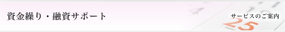 資金繰り・融資サポート
